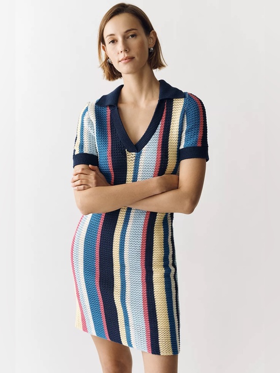 Maeve Dresses & Skirts - NWT Anthropologie Maeve Collared Knit Mini Dress, Size XS